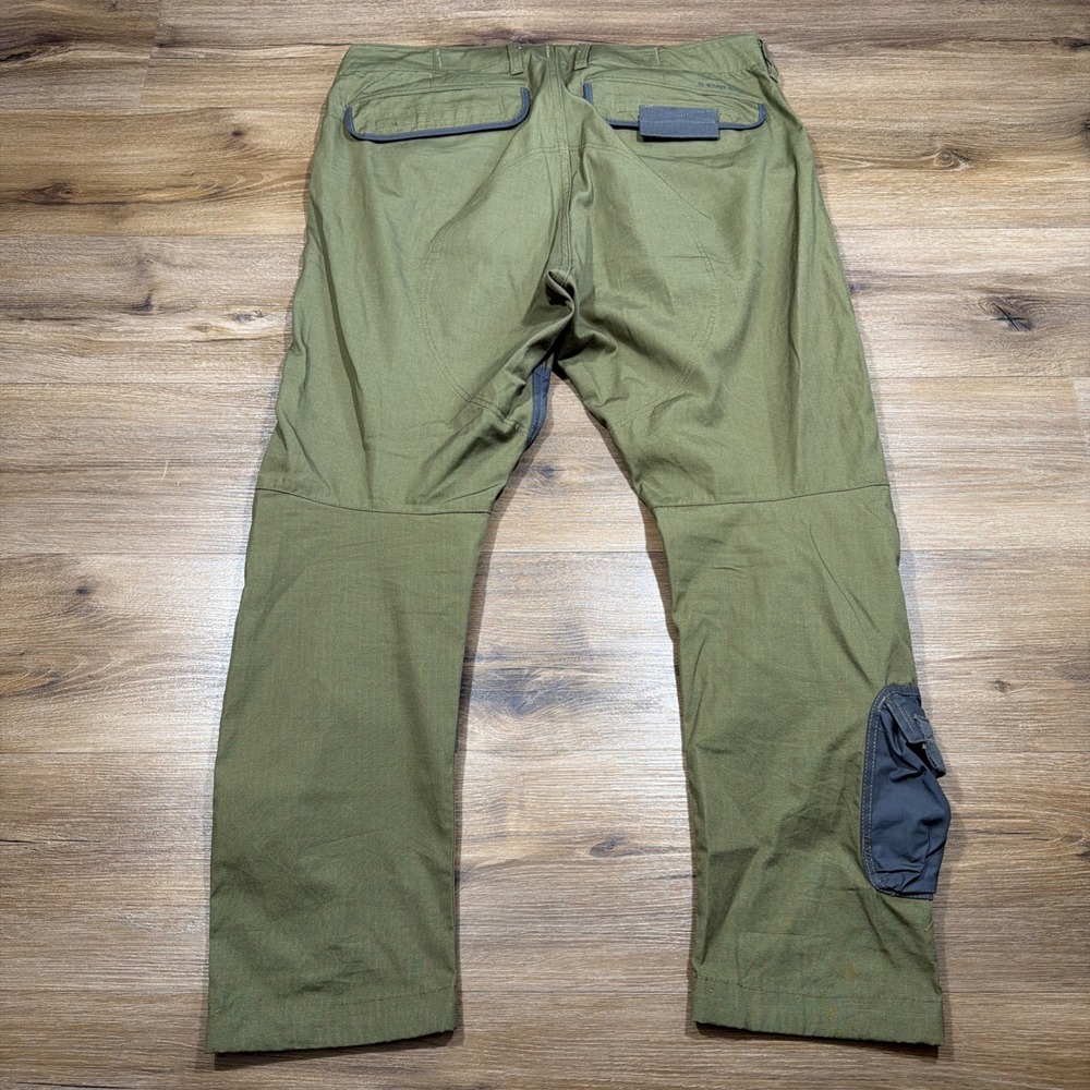 G-Star Raw 3D Straight Tapered Cargo Ripstop Pants Men's 34 x 30 Olive & Gray - Picture 10 of 11
